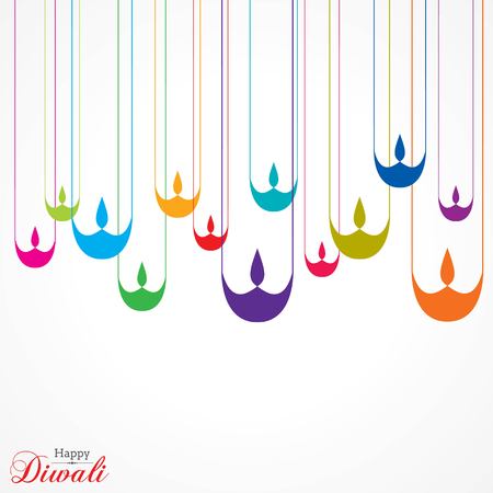 Poster for Happy Diwali with beautiful design illustration stock vectorのイラスト素材