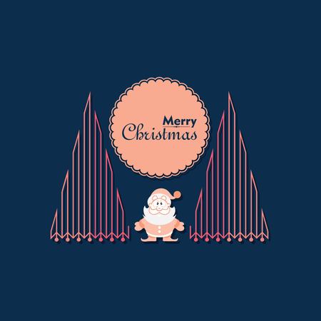 Illustration of christmas greeting with symbols stock vectorのイラスト素材