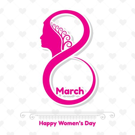 Happy women's day greeting card. Postcard on March 8 stock vectorのイラスト素材