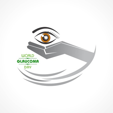 Vector illustration of a Background for World Glaucoma Day- 12 Marchのイラスト素材