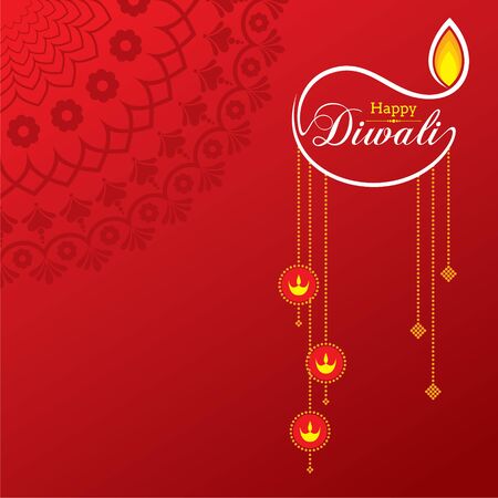 Illustration of Greeting for Diwali Celebration stock vectorのイラスト素材
