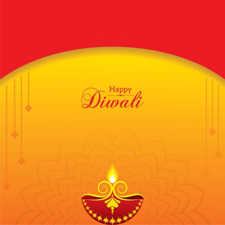 Illustration of Greeting for Diwali Celebration stock vectorのイラスト素材