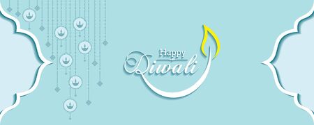 Illustration of Greeting for Diwali Celebration stock vectorのイラスト素材