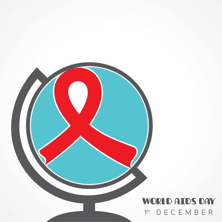 Aids Awareness greeting for World Aids Day - 1 Decemberのイラスト素材