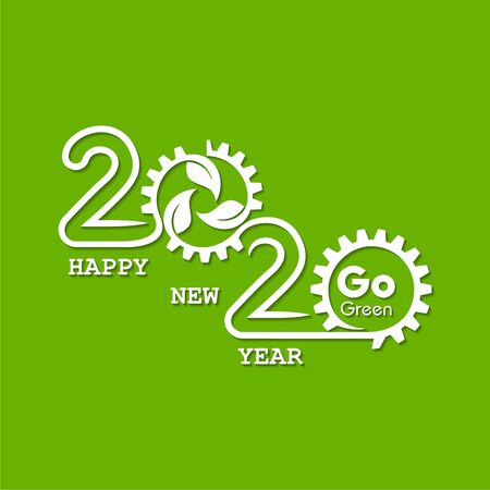 Illustration of greeting for new year 2020 stock vectorのイラスト素材