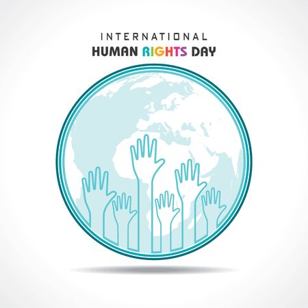 International Human Rights Day Stock Vector -10 Decemberのイラスト素材