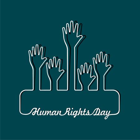 International Human Rights Day Stock Vector -10 Decemberのイラスト素材
