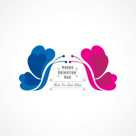 Illustration of Happy Valentines Day Greeting Stock vectorのイラスト素材