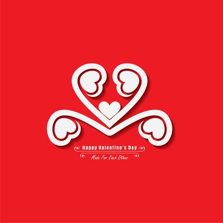 Illustration of Happy Valentines Day Greeting Stock vectorのイラスト素材