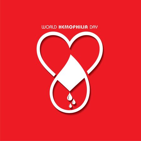 Vector illustration of a background for World Hemophilia Day -17th Aprilのイラスト素材