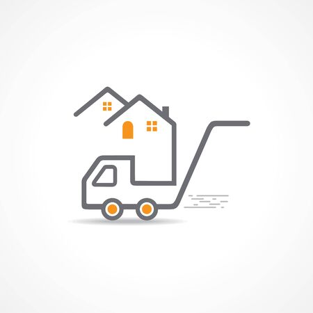 Vector Illustration for Stay Home, Stay Safe and Online shopping with free and express delivery Conceptのイラスト素材