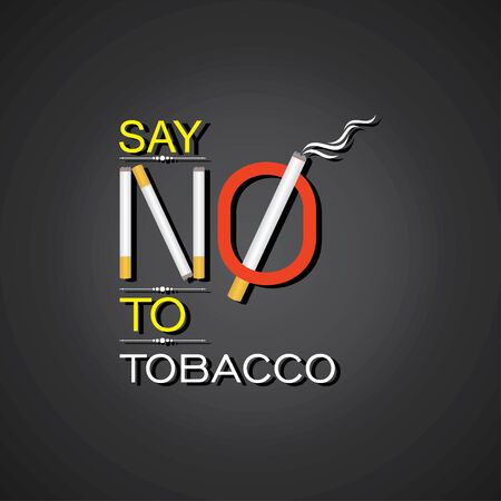 Illustration Of World No Tobacco Day which are held on 31 may,stop smoking conceptのイラスト素材