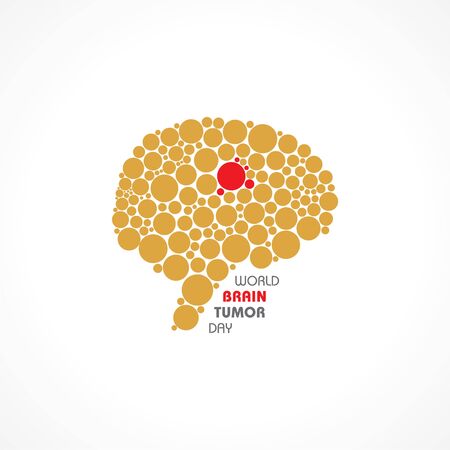 World Brain Tumor Day Vector Illustration. Suitable for greeting card, poster and banner.のイラスト素材