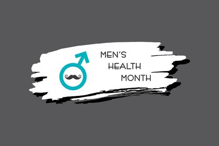 Vector illustration for men's health awareness month which is observed in month of JUNEのイラスト素材