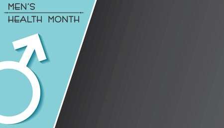 Vector illustration for men's health awareness month which is observed in month of JUNEのイラスト素材