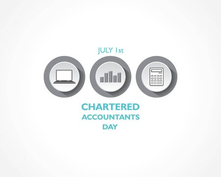 Vector Illustration of Chartered Accountant Day observed on 1st July in Indiaのイラスト素材