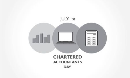 Vector Illustration of Chartered Accountant Day observed on 1st July in Indiaのイラスト素材