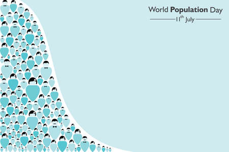 Illustration of World Population Day observed on 11th July