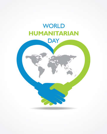 Vector Illustration of World Humanitarian Day observed on 19th Augustのイラスト素材