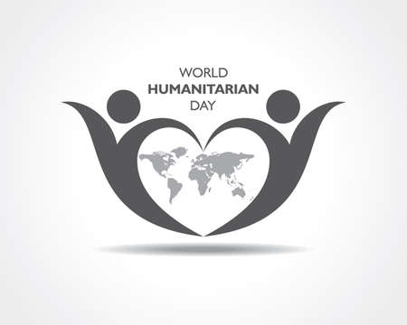 Vector Illustration of World Humanitarian Day observed on 19th Augustのイラスト素材