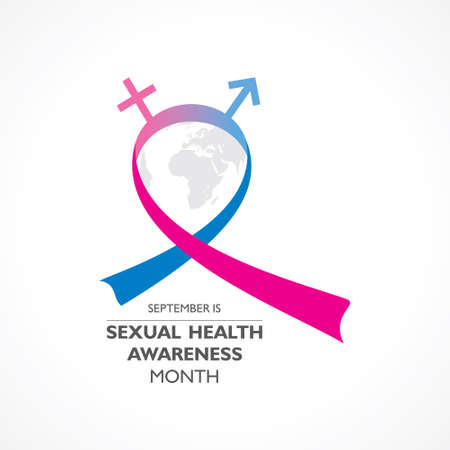 Vector Illustration Sexual Health Awareness Month Observed in Septemberのイラスト素材