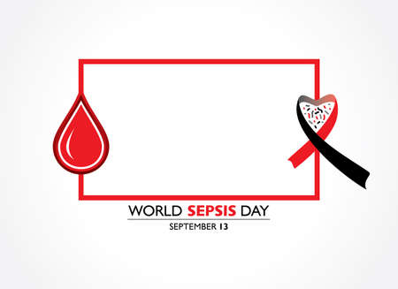 Vector illustration of World Sepsis Day observed on September 13thのイラスト素材