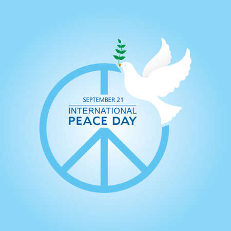 Vector Illustration of International Peace Day observed on September 21のイラスト素材