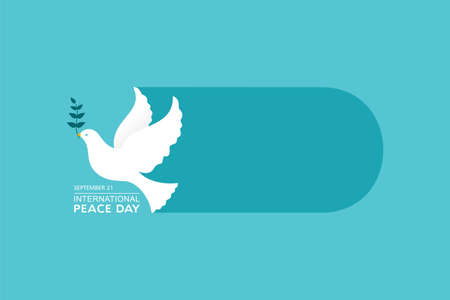 Vector Illustration of International Peace Day observed on September 21のイラスト素材