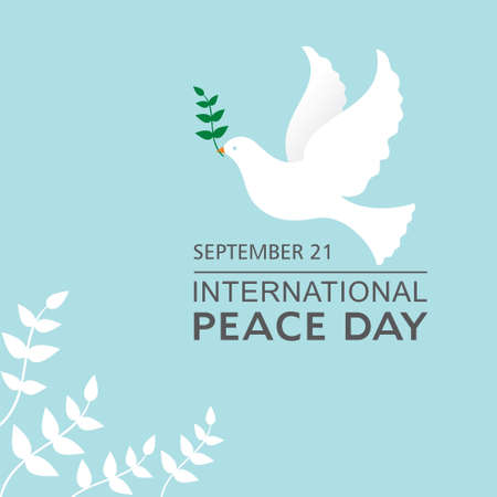 Vector Illustration of International Peace Day observed on September 21のイラスト素材