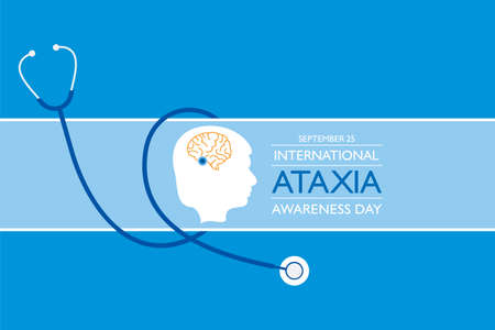 Vector illustration of International Ataxia Awareness Day observed on September 25のイラスト素材
