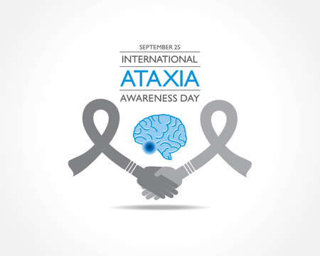 Vector illustration of International Ataxia Awareness Day observed on September 25のイラスト素材