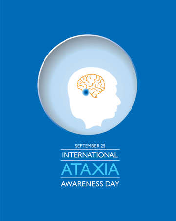Vector illustration of International Ataxia Awareness Day observed on September 25のイラスト素材