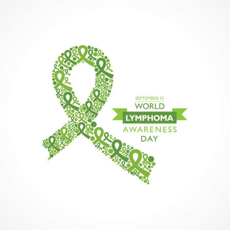 Vector illustration of World Lymphoma Awareness Day observed on September 15thのイラスト素材