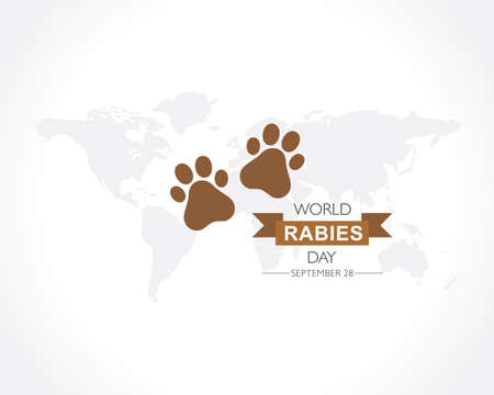 Vector Illustration of World Rabies Day concept observed on September 28thのイラスト素材