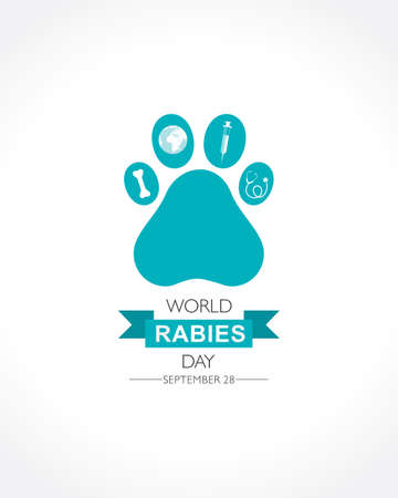 Vector Illustration of World Rabies Day concept observed on September 28thのイラスト素材