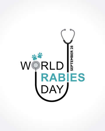 Vector Illustration of World Rabies Day concept observed on September 28thのイラスト素材
