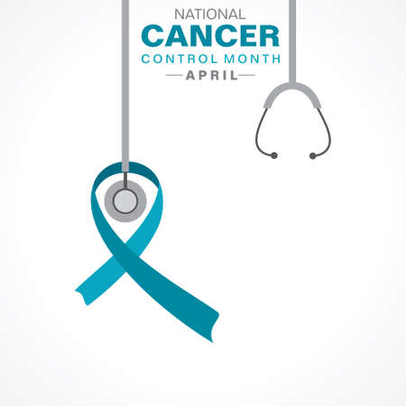 Vector Illustration of National Cancer Control Month observed in April every yearのイラスト素材