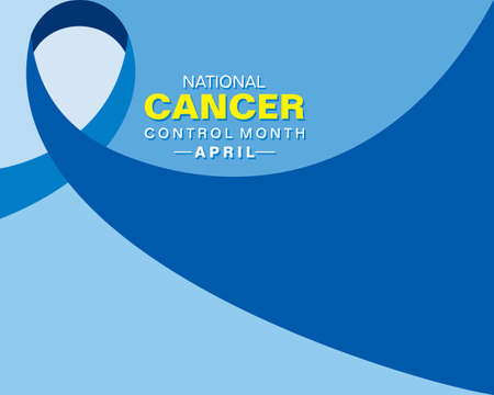 Vector Illustration of National Cancer Control Month observed in April every yearのイラスト素材