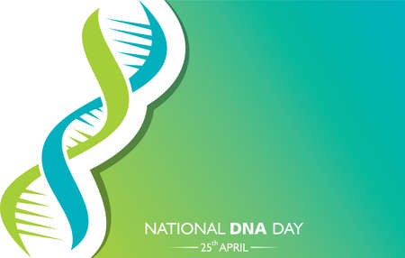Vector illustration of National DNA day observed on April 25のイラスト素材