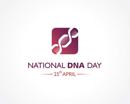 Vector illustration of National DNA day observed on April 25のイラスト素材