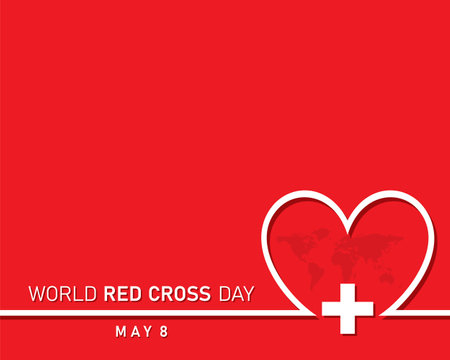 Vector Illustration for World Red Cross Day Concept celebrates on 8th may , It is a health conceptのイラスト素材