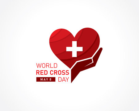 Vector Illustration for World Red Cross Day Concept celebrates on 8th may , It is a health conceptのイラスト素材