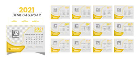 calendar template for 2020 year. Week starts on Mondayのイラスト素材