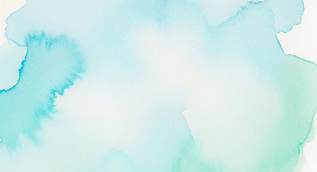 Abstract colorful water color art hand paint on white paper background for backdrop design.の素材