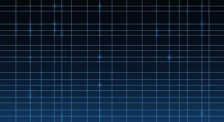 abstract blue background with a grid of lines and points in itの素材