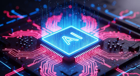 Circuit board background. Technology concept. 3D Rendering.の素材