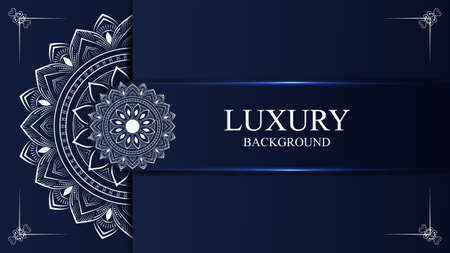 Luxury mandala background with golden arabesque pattern arabic  islamic east style. decorative mandala for print, poster, cover, brochure, flyer, banner.のイラスト素材