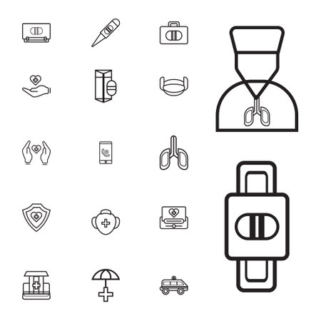 Medical icon and logo designのイラスト素材
