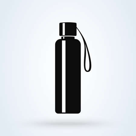water bottle. Simple vector modern icon design illustration.のイラスト素材