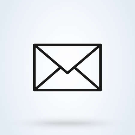 Mail icon. Envelope sign. Vector Illustration. Transparent background. Email icon.のイラスト素材